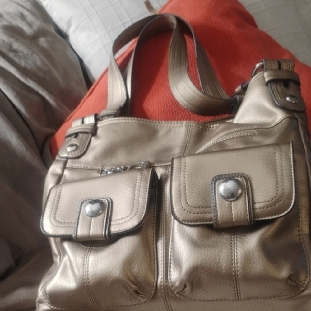 Stylish Gold Women's Handbag